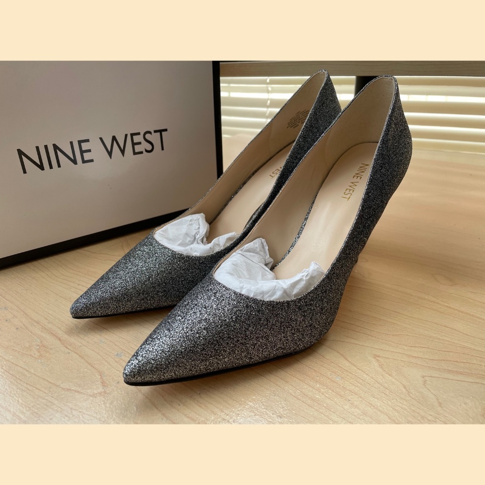 NIB Nine West Jackpot Glitter Pumps 10M